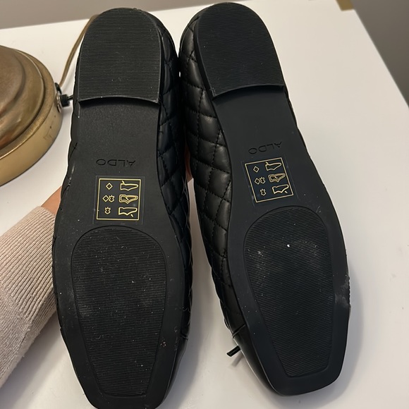 Black ballerina style leather Aldo shoes size 7.5 - Picture 8 of 9